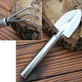 thumbnail image 3 of PAMINGONO 2Pcs Gardening Tools Garden Trowel Silver Stainless Steel for Planting Small Tools, 3 of 8