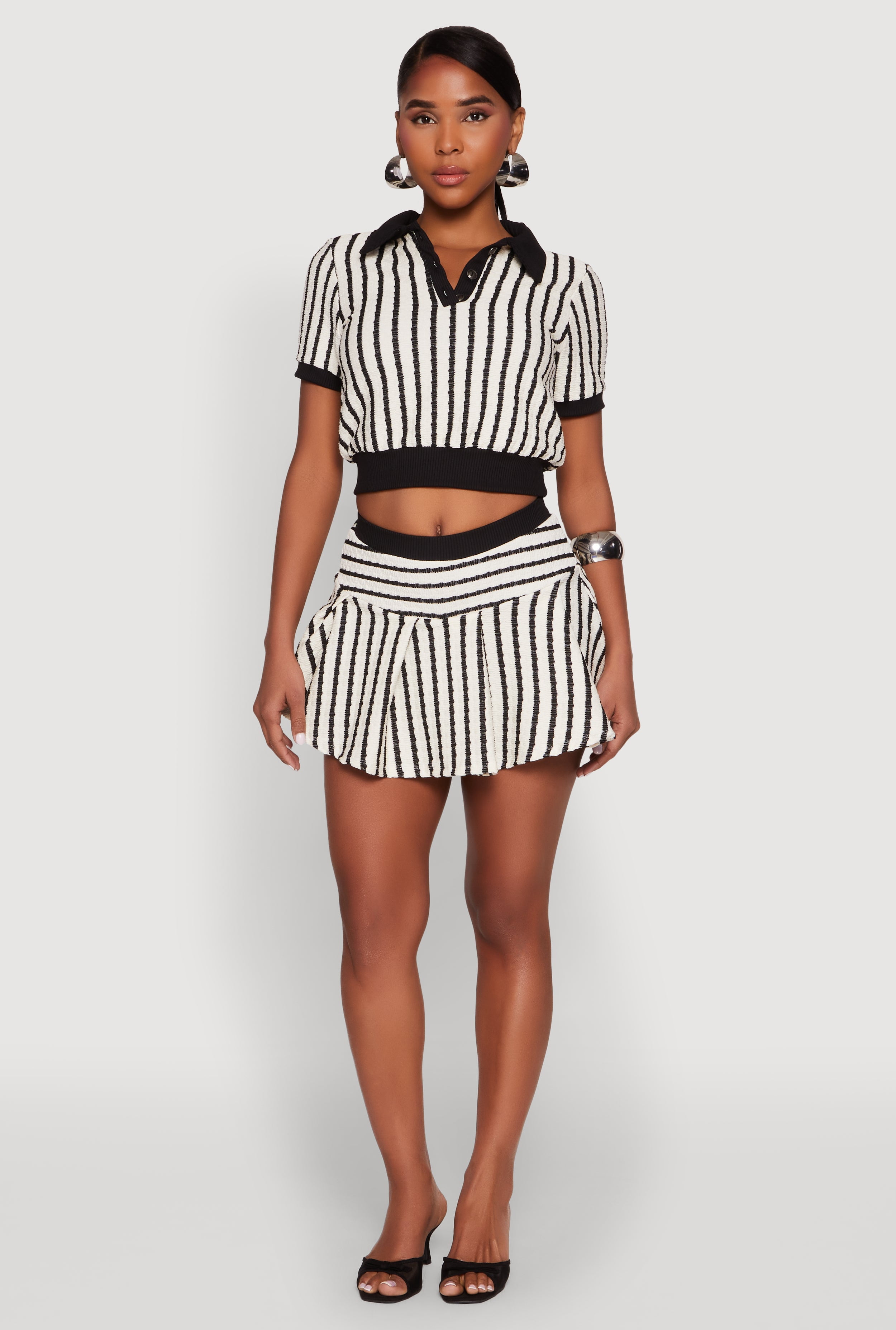 Monrow womens Boucle Knit Mini Skirt, s, White - Walmart.com