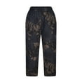 thumbnail image 1 of Birdeem Pantalon Grand Décontracté en Coton et Lin Imprimé pour Femme, 1 of 4