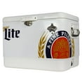 thumbnail image 1 of Miller Lite 54-Qt Ice Chest Cooler with Built-In Bottle Opener, Rustproof Portable Camping Cooler for Beach & Outdoor Adventures, 1 of 7