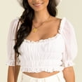 thumbnail image 2 of Camiseta de camisa camiseta de camisa cuadrada Hermosa primavera para mujeres para actividades al aire libre ANGGREK Otros, 2 of 6