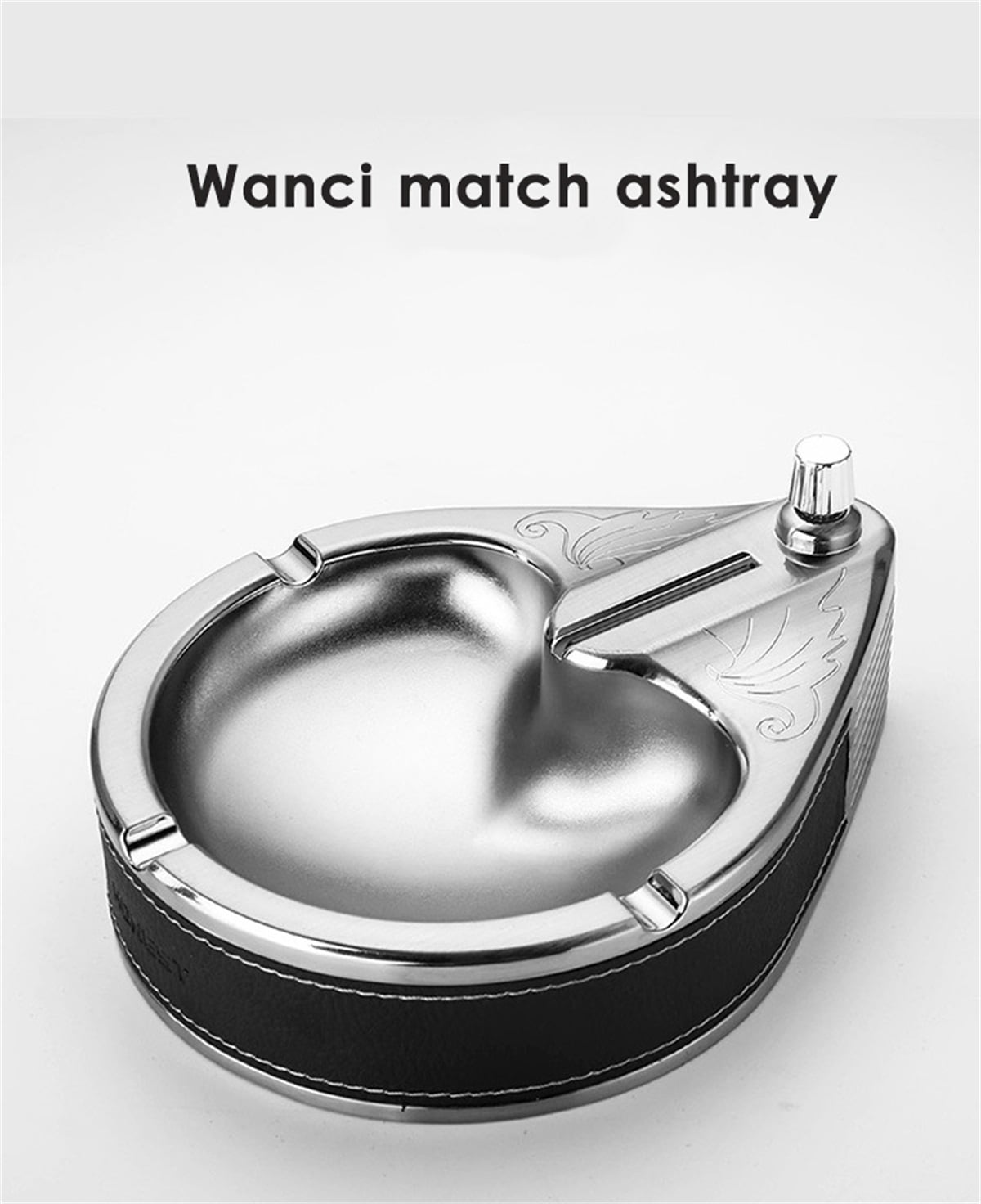 Metal Ashtray With Unlimited Matches Household Living Room Office Ashtray Kerosene Lighter With Ashtray
