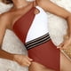 thumbnail image 3 of Gibobby Batas de baño mujeres spa Mujer Wrap Push Up 1 pieza Traje de baño Traje de baño Traje de baño Cintura alta Monokini Ropa de playa(B,XL), 3 of 5