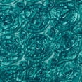 thumbnail image 2 of Efavormart 50pcs 3D Rosette Satin Chair Cap Slipcover Chivari Square Top Chair Caps For Catering Wedding Party Decor Turquoise, 2 of 7