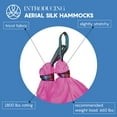 thumbnail image 2 of Hamaca y Columpio de Seda Aérea para Yoga en Casa, Ejercicios de Inversión, Kit Inicial para Todos los Niveles - Duradero con Correas de Extensión, Mosquetones y Guía de Posturas, 2 of 7