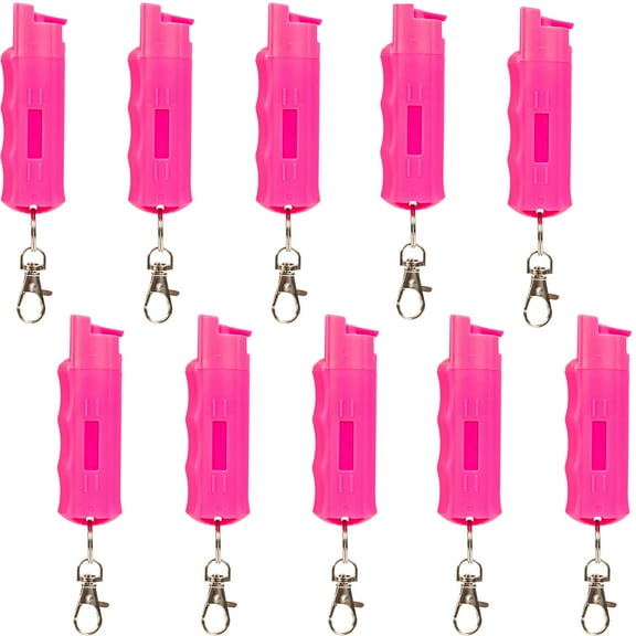 BURN Pepper Spray 1/2oz Pink 10 Pack