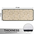 thumbnail image 5 of Kitchen Rugs Sets Of 2,Beige Butterfly Pattern Anti Fatigue Kitchen Mat Rugs Non Slip Washable,Decorative Kitchen Floor Mats for Kitchen,Sink,Laundry,17"x47"+17"x47", 5 of 5