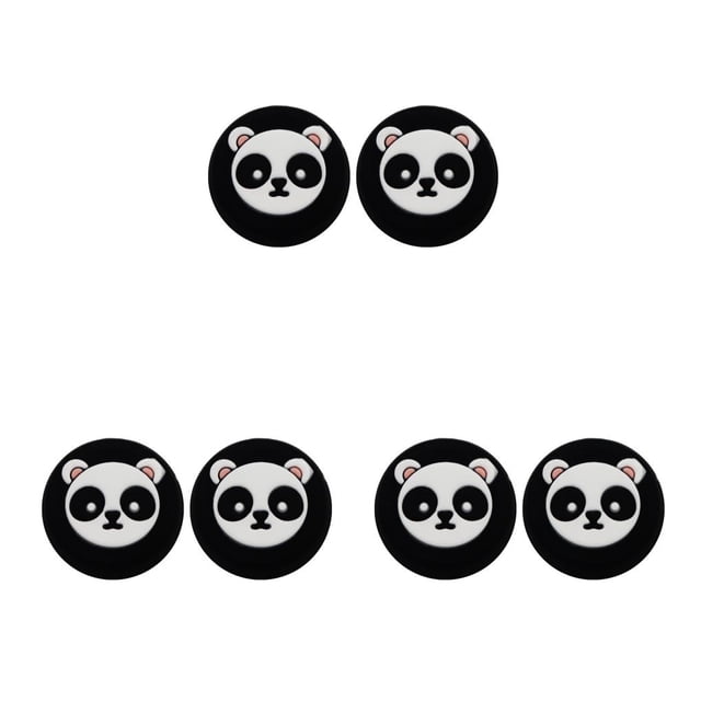 Sidaley Paquete de 2 Gamepad Thumbstick Covers Joystick Protector Grips Caps Controller Reemplazo de piezas de repuesto para PS5 Black Type1 NO1