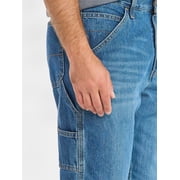 George Mens & Big Mens Relaxed Fit 100% Cotton Carpenter Jeans, Sizes 28-54