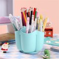 thumbnail image 1 of Back to School Supplies Desk Pencil Holder For Desk Organization - 6 Compartment Pencil Holder For School Office, Cosmetic Storage School Supplies for Kids, 1 of 2