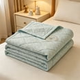 thumbnail image 6 of Bomd Cooling Blanket for Hot Sleepers Twin Size, Cooling Comfort Throw, Cold Blankets for Night Sweats Sleeping, Ultra-Cool Lightweight Breathable Summer Blanket for Bed,60" x 80"Blue, 6 of 6