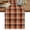 Brown Red, variant on Black Grey Plaid Table Runner, Modern Abstract Ombre Gingham Checkered Washable Cotton Linen Table Runners 36 Inches Long, Dresser Scarf Runner for Nightstand/End Tables/Round Tables 13''x36''