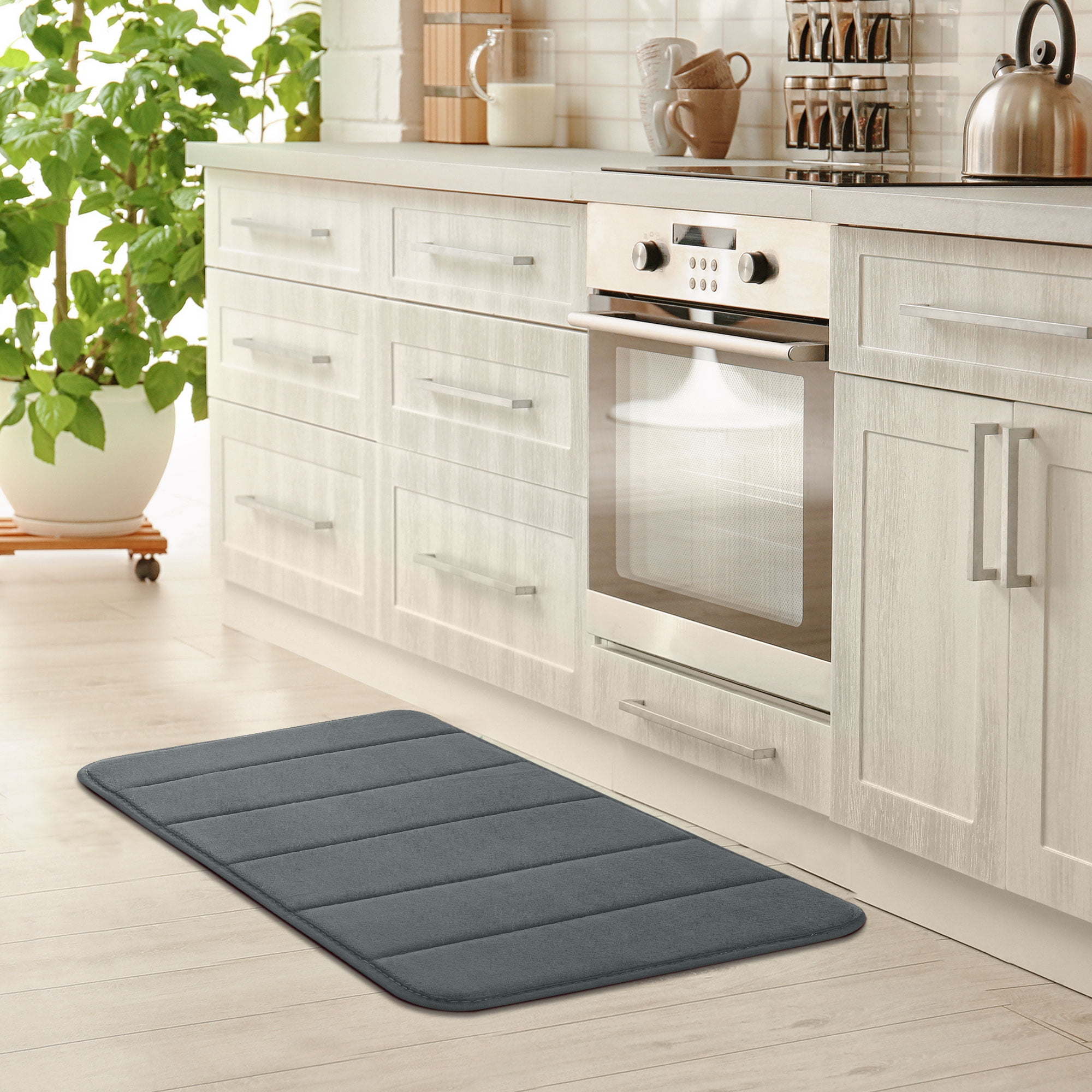 Memory Foam Bath Mat Soft And Comfortable Super Water Absorption Non Slip Thick Machine Wash Easier To Dry Bathroom Floor Rug 50 80cm Cream Walmart Com Walmart Com