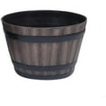 thumbnail image 5 of HC Companies 16 Inch Aged Wooden Oak Round Whiskey Barrel Planter (8 Pack), 5 of 5