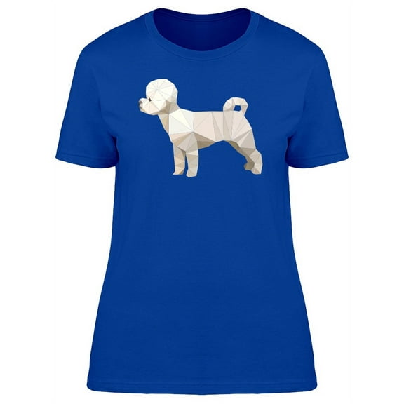 Cute Abstract Poodle Dog T-Shirt Women -Image by Shutterstock, Female Large
