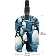 thumbnail image 6 of Square 2Pack PU Leather Penguin Cruise Luggage Tag with Privacy Cover and Name ID Tag for Travel Handbags Backpacks Luggage Tags, 6 of 6