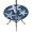 Navy Blue, variant on Round Outdoor Tablecloth with Umbrella Hole and Zipper, Khaki Starfish Tablecloth with Elastic Waterproof, Coral Shell Ocean Vintage Coastal Patio Table Covers for 31" - 35" Picnic Pool Tables