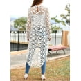 thumbnail image 2 of Womens Long Sleeve Round Neck High Low Asymmetrical Irregular Hem Tops, 2 of 10