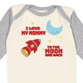 thumbnail image 4 of Inktastic I Love My Mommy to the Moon and Back Boys or Girls Long Sleeve Baby Bodysuit, 4 of 5