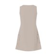 thumbnail image 5 of Summer Dresses for Women 2025 Vacation Casual V Neck Sleeveless Tank Sundress Boho Floral T Shirt Dress with Pockets, Limited Time Offer, Under 10 Dollars, 5 of 6