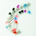 thumbnail image 3 of New 10 Colors Pill Capsule Tongue Nipple Bar Ring Barbell Body Jewelery Piercing B6O1, 3 of 9