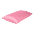 thumbnail image 4 of Pink Rose Dreamy Set of 2 Silky Satin Queen Pillowcases, 4 of 6