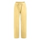 thumbnail image 4 of Pantalones palazzo anchos de cintura alta para mujer - Mezcla de lino con elástico fruncido - Pantalones informales para yoga/playa - Talla real, 4 of 6