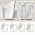 thumbnail image 5 of White Golden Marble Swag Valances for Windows 2 Pack, Kitchen Window Curtains 36 Inch Length, Modern Abstract Art Elegant Privacy Swag Curtains for Living Room/Bathroom with Rod Pocket 36"x36", 5 of 8