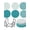 B, variant on Coasters Set of 6 for Drinks with Holder Absorbent Cotton Woven Coasters Bohemian Style Cup Coasters for Coffee Table Desk Dining Table Home Tabletop Decor
