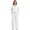 White-XL, variant on White 2-Piece Tracksuit Set: Half-Zip Pullover & Wide Leg Pants