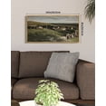 thumbnail image 3 of Drsoum Vintage Landscape Wall Art Village Classic Wall Prints Modern Farmhouse Bathroom Hallways Kitchens Office Decor 8x16in Natural Framed, 3 of 6