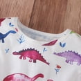 thumbnail image 5 of Lovebay Toddler Girls Dress Dinosaur Print Sleeveless Sundress Summer Apparel 18-24 Months, 5 of 9