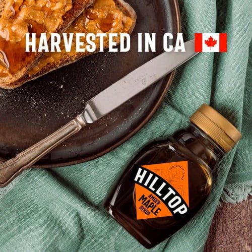 Hilltop Amber Maple Syrup 230g, British Import (Pack of 2)