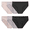 Assorted Neutrals, variant on Fruit of the Loom Women's Breathable Cooling Stripes Brief Underwear, 6-Pack