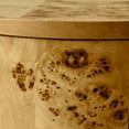thumbnail image 4 of Better Homes & Gardens Burlwood Round End Table, Light Burl Wood Veneer, 4 of 7