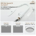 thumbnail image 3 of CASAINC Single Handle Kitchen Faucet with Pull Down Sprayer, Touchless Sensor, Soap Dispenser, Deck Mounted, Matte White, 3 of 4