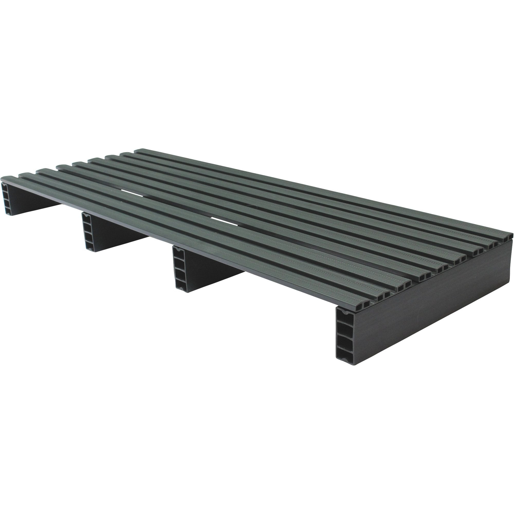 Recycled Rigid PVC Pallet, 18 in L, 48 in W, 4 in H, 500 lb Dynamic 05000235