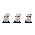 thumbnail image 4 of Sonducket Sombrero de invierno para niños Conjunto de calentador de cuello a prueba de viento de punto para niños Protección auditiva de gris claro 3piezas, 4 of 6