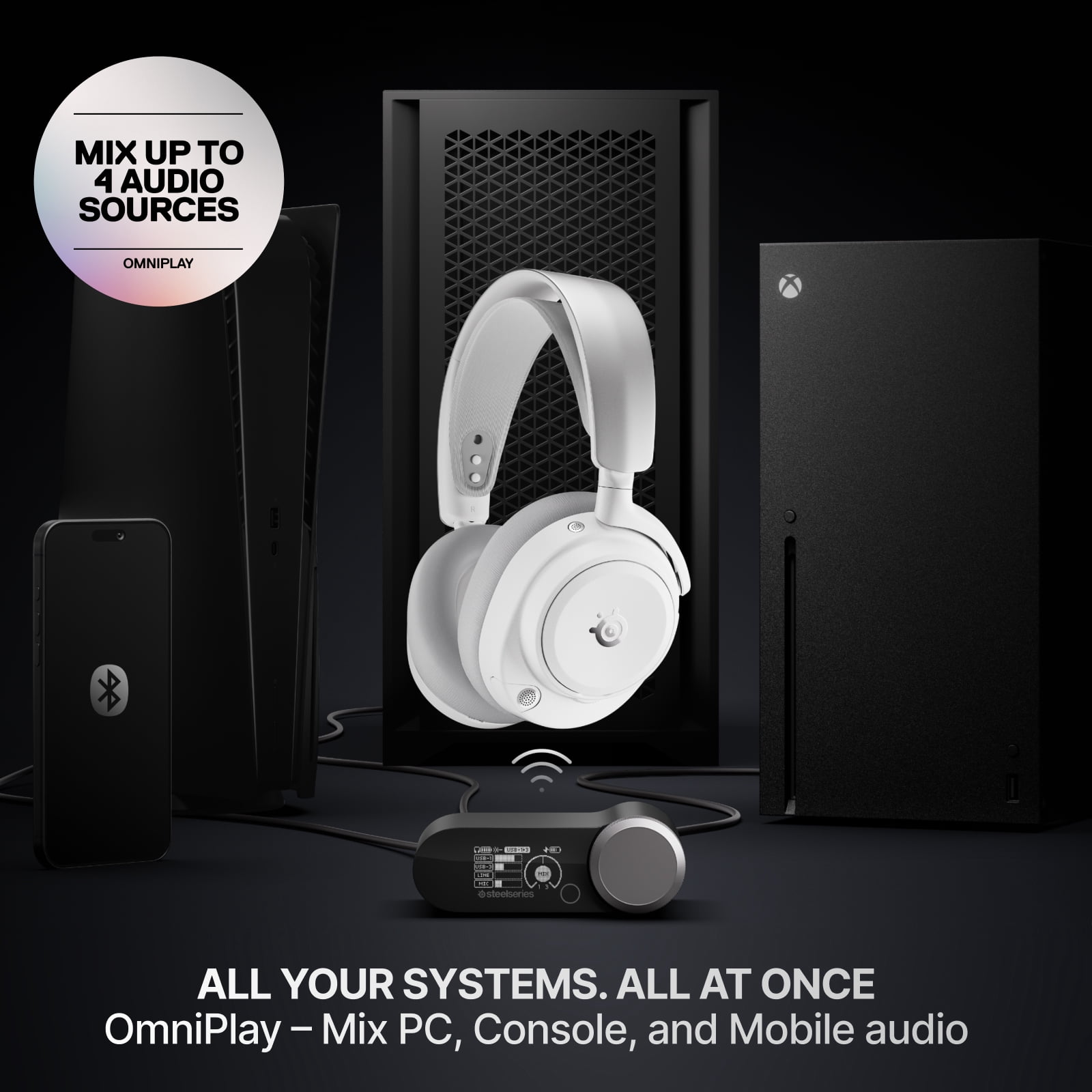 SteelSeries, Arctis Nova Pro Omni, Hi-Res Wireless Gaming Headset