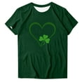 thumbnail image 2 of Xuyuer Women's St. Patrick's Day Print Plus Size Round Neck Short Sleeve Spring/Summer Base Layer T-Shirt, 2 of 4