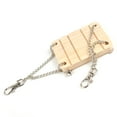 thumbnail image 2 of Raindrops 1PC Hamster Wooden Swing Toy Small Pet Anti Slot Suspension Chain Hanging Toy, 2 of 7