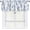 Chinoiserie, variant on Navy Elegant Floral Kitchen Window Curtain 54"x18", Blue White Vintage Chinoiserie Flower Valance Farmhouse Window Treatment Rod Pocket Valances for Bedroom Bathroom Decor