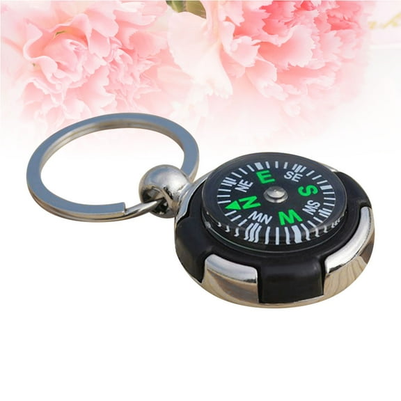 Masteelf Compass Keyring Metal Keychain Cool Car Keyring Purse Bag Pendant Decoration Creative Gift Keyfob