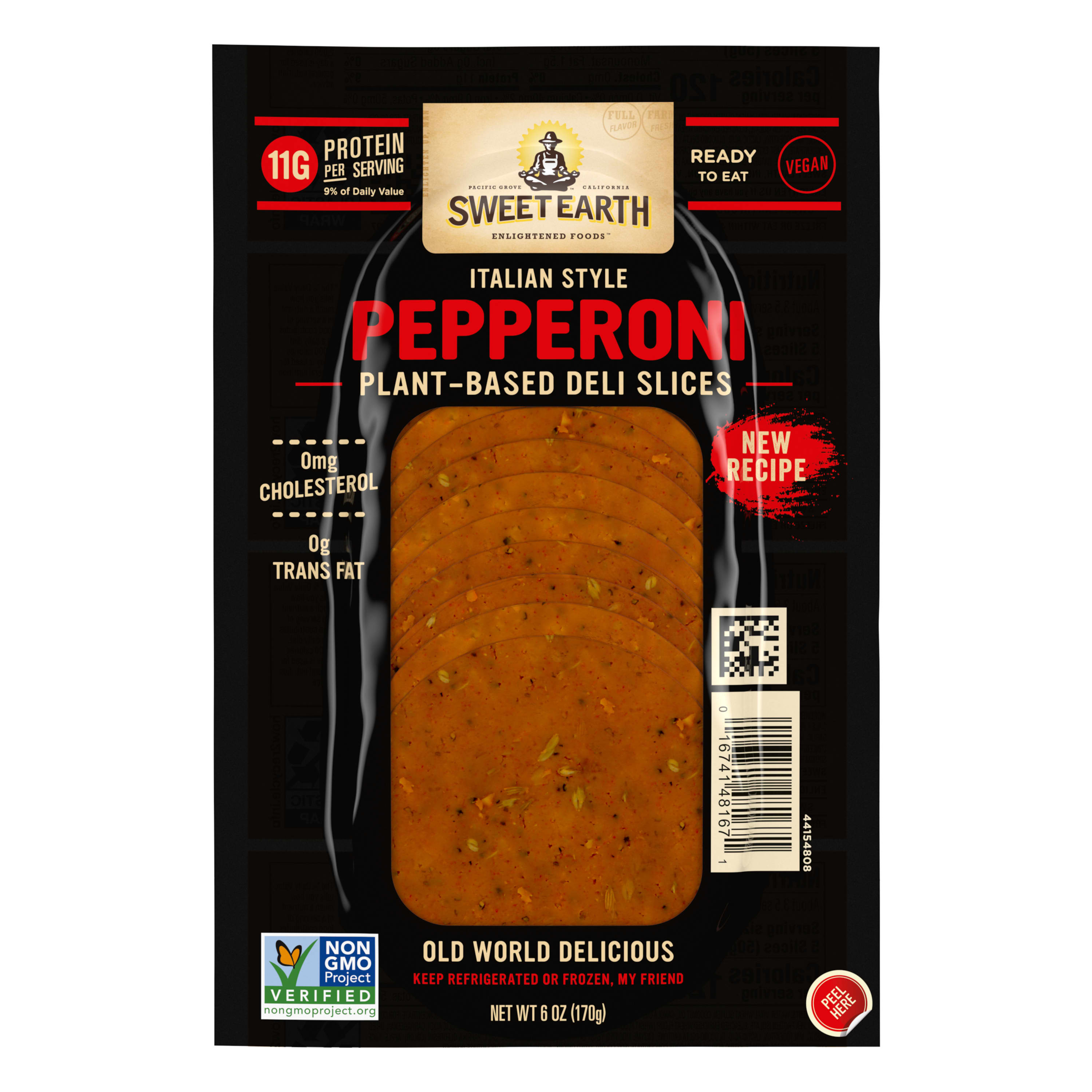 Sweet Earth Refrigerated Vegan, PlantBased Italian Pepperoni Deli