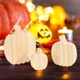 thumbnail image 4 of Halloween Decor, Fall Decor - Dienrx 3Pcs Wooden Pumpkin Fall Pumpkin Decor Pumpkins Farmhouse Signs Cut Out Blank Pumpkin Shapes Artificial Pumpkin Thanksgiving Tabletop Autumn Tray Decor, 4 of 7