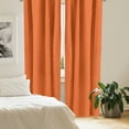 thumbnail image 2 of Ambesonne Burnt Orange Curtains, Nature Growth Leaves, Pair of 28"x63", Orange Burnt Orange, 2 of 5