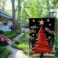 thumbnail image 4 of Merry Christmas Trees Garden Flag Sided for Outside Welcome Small Burlap Holiday Red Yard Flag, 4 of 6