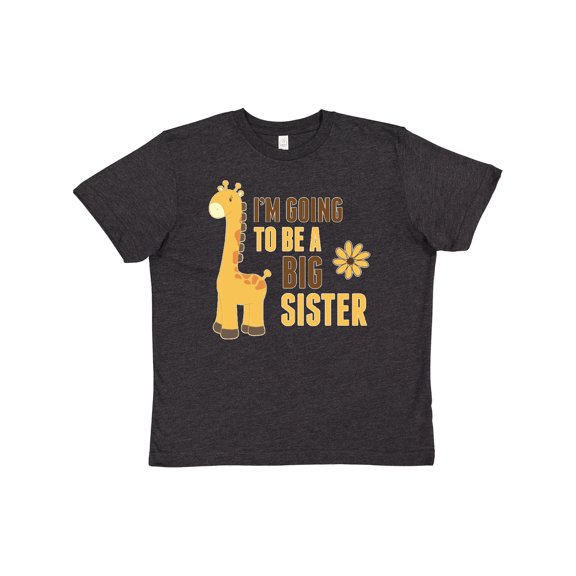 Inktastic i'm going to be a big sister giraffe Youth T-Shirt
