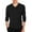 Black, variant on Men's Slim Fit Lightweight V Neck Long Sleeve T Shirt Casual Layering Top