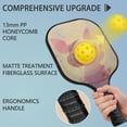 thumbnail image 2 of Pickleball Paddles Set Of 2, Fiberglass Surface, Music Piggy Print, 4 Balls & Bag, 2 of 5